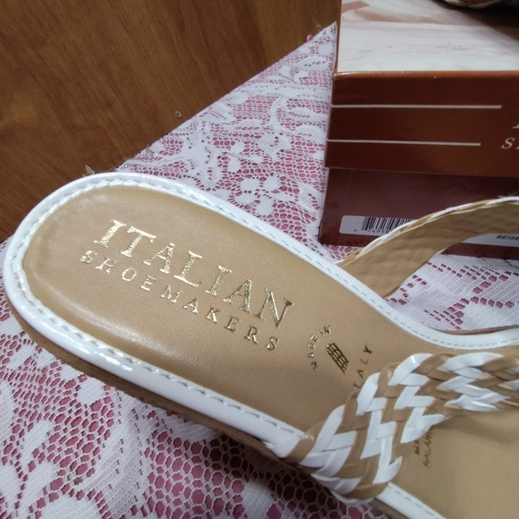 Italian Shoemaker Vegan Wedge sandal nib size 12 - Picture 5 of 5